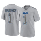 IN.Colts #1 Sauce Gardner Player Gray Atmosphere Fashion Home Game Gdoa Stitched Jerseys