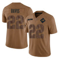 B.Bills #22 Ray Davis Player Brown Salute To Service Limited Gdoa Stitched Jerseys
