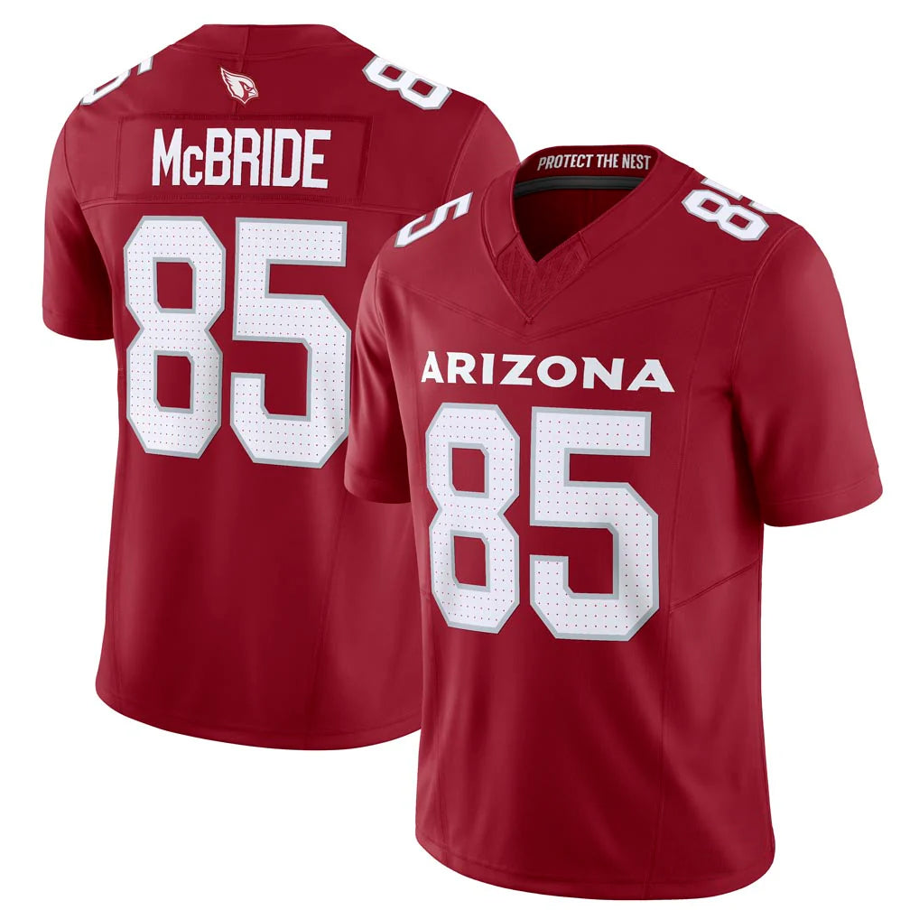 A.Cardinals #85 Trey McBride Player Cardinal Vapor F.U.S.E. Limited Gdoa Stitched Jerseys
