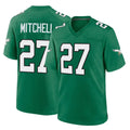 P.Eagles #27 Quinyon Mitchell Player Green Kelly Alternate Home Game Gdoa Stitched Jerseys