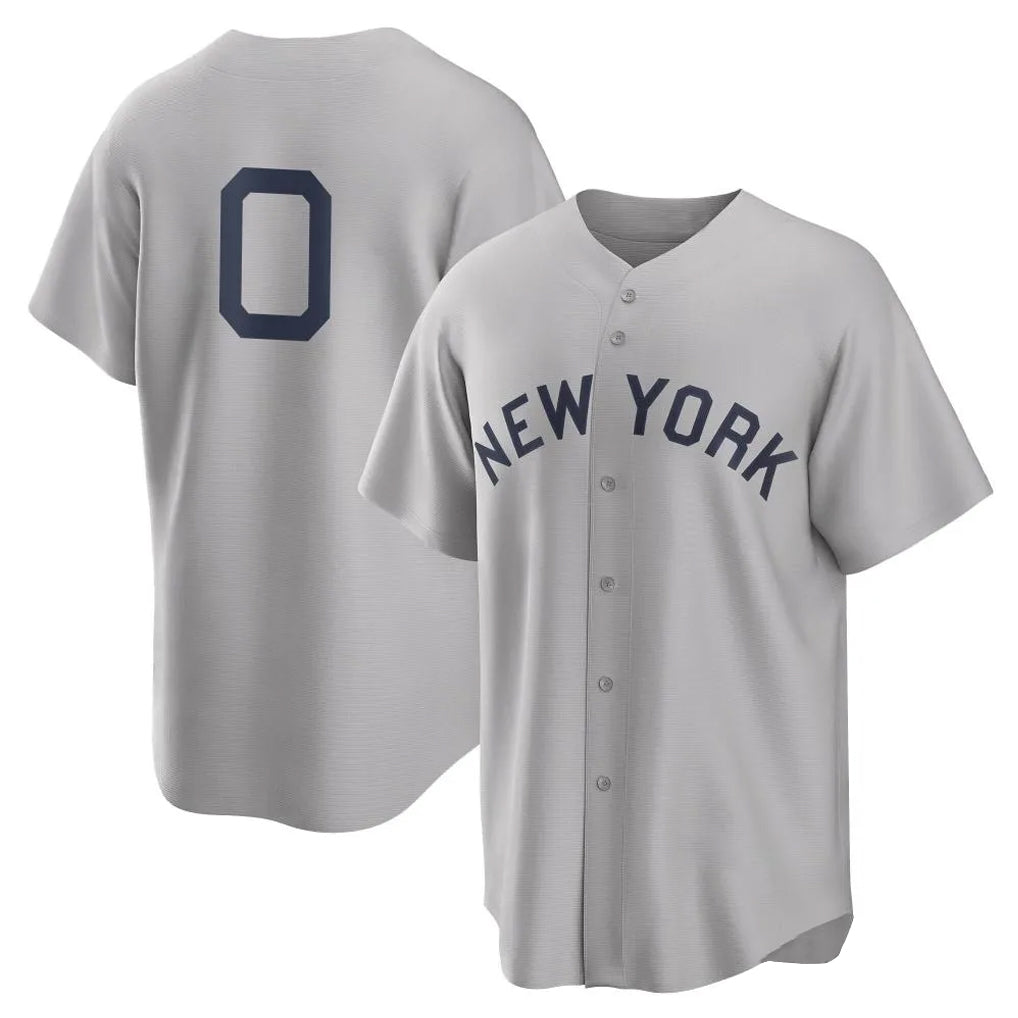 NY.Yankees #0 Marcus Stroman Player Gray Field of Dreams Game Fdoa Stitched Jerseys