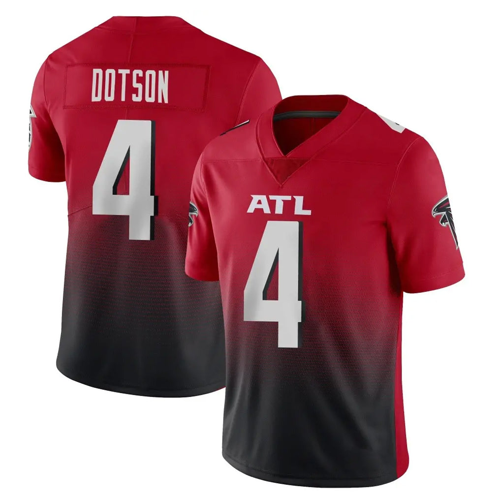 A.Falcons #4 Jahan Dotson Player Red Vapor Untouchable Limited Home Game Gdoa Stitched Jerseys
