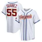 B.Red Sox #55 Ranger Suarez Player White 2026 World Classic Limited Home Game Gdoa Stitched Jerseys