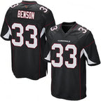 A.Cardinals #33 Trey Benson Player Black Alternate Game Gdoa Stitched Jerseys
