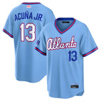 A.Braves #13 Ronald Acun?a Jr. Player 2026 Blue City Connect Stitched Jerseys