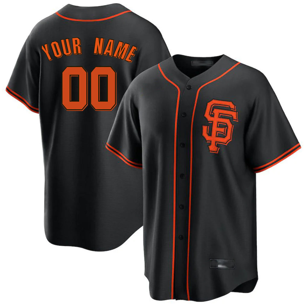 Custom SF.Giants Black 2026 Home Game Any Name & Number Gdoa Stitched Jerseys