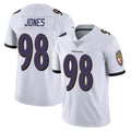 B.Ravens #98 Travis Jones Player White Vapor F.U.S.E. Limited Gdoa Stitched Jerseys