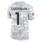 A.Falcons #1 Tua Tagovailoa Player Camo Salute to Service Limited Gdoa Stitched Jerseys