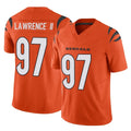 C.Bengals #97 Dexter Lawrence II Player Orange Vapor F.U.S.E. Limited Home Game Gdoa Stitched Jerseys