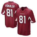 A.Cardinals #81 Travis Vokolek Player Cardinal Game Gdoa Stitched Jerseys