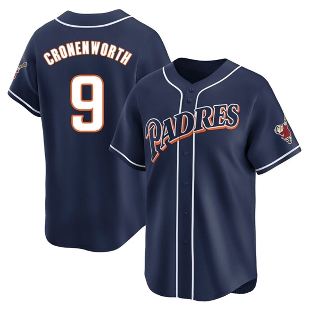 S.Diego Padres #9 Jake Cronenworth Player Navy Cooperstown Collection Limited Home Fdoa Stitched Jerseys