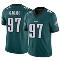 P.Eagles #97 Moro Ojomo Player Team Color Green Limited Vapor F.U.S.E. Home Game Gdoa Stitched Jerseys