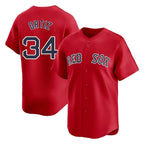 B.Red Sox #34 David Ortiz Player Red Limited Home Game Gdoa Stitched Jerseys