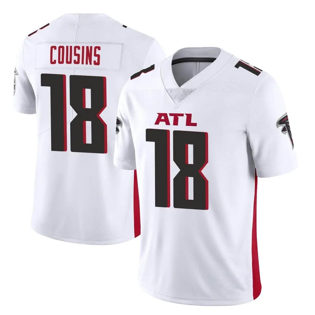 A.Falcons #18 Kirk Cousins Player White Vapor Untouchable Limited Home Game Gdoa Stitched Jerseys