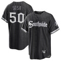 C.White Sox #50 Lenyn Sosa Player Black City Connect Home Game Gdoa Stitched Jerseys