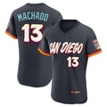 S.Diego Padres #13 Manny Machado Player Obsidian 2026 City Connect Home Elite T-shirt Fdoa Stitched Jerseys