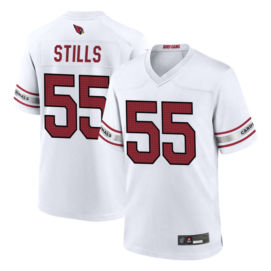 A.Cardinals #55 Dante Stills Player White Home Game Gdoa Stitched Jerseys