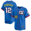 P.Phillies #12 Kyle Schwarber Player Blue National League All-star Game Limited Fdoa Stitched Jerseys