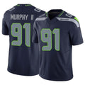 S.Seahawks #91 Byron Murphy II Player Navy Limited Vapor F.U.S.E. Home Game Gdoa Stitched Jerseys