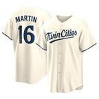 M.Twins #16 Austin Martin Player Cream Game Limited Home Fdoa Stitched Jerseys