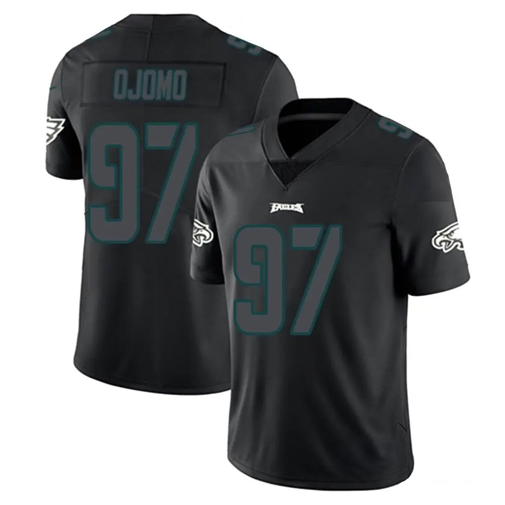 P.Eagles #97 Moro Ojomo Player Limited Black Impact Home Game Gdoa Stitched Jerseys