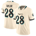 J.Jaguars #28 Fred Taylor Player Natural Limited 2026 Rivalries Collection Game Gdoa Stitched Jerseys