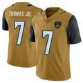 J.Jaguars #7 Brian Thomas Jr. Player Gold Vapor Limited Home Game Gdoa Stitched Jerseys