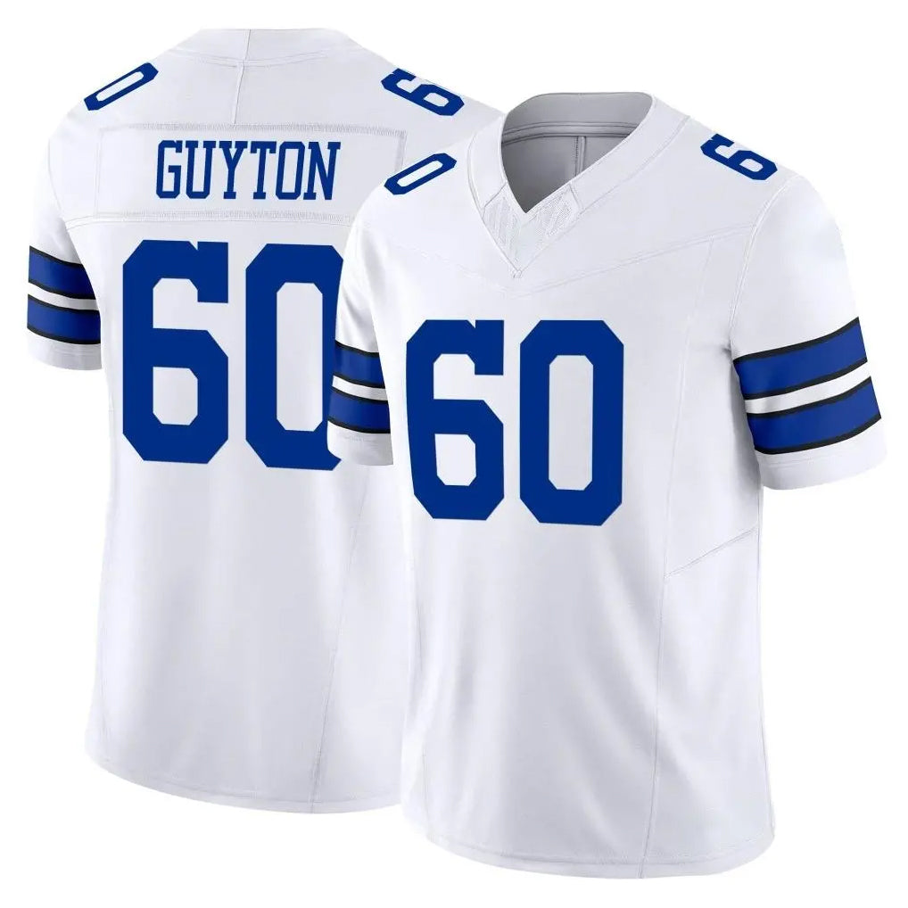 D.Cowboys #60 Tyler Guyton Player White Limited Vapor F.U.S.E. Home Game Gdoa Stitched Jerseys