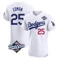 LA.Dodgers #25 Tommy Edman Player Gold White World Series Limited Elite Home Fdoa Stitched Jerseys