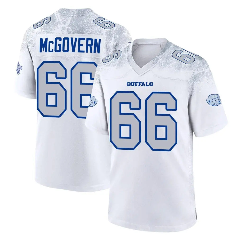 B.Bills #66 Connor McGovern Player White Rivalries Collection Game Gdoa Stitched Jerseys
