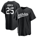 Athletics #25 Brent Rooker Player Black&White Replica Alternate Stitched Jersey