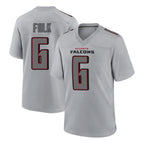 A.Falcons #6 Nick Folk Player Gray Fashion Home Game Gdoa Stitched Jerseys