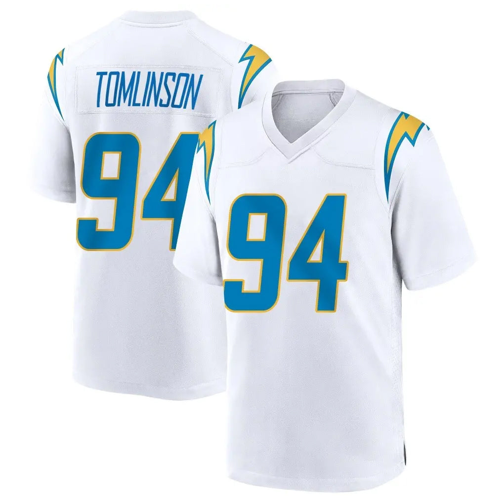 LA.Chargers #94 Dalvin Tomlinson Player White Home Game Gdoa Stitched Jerseys