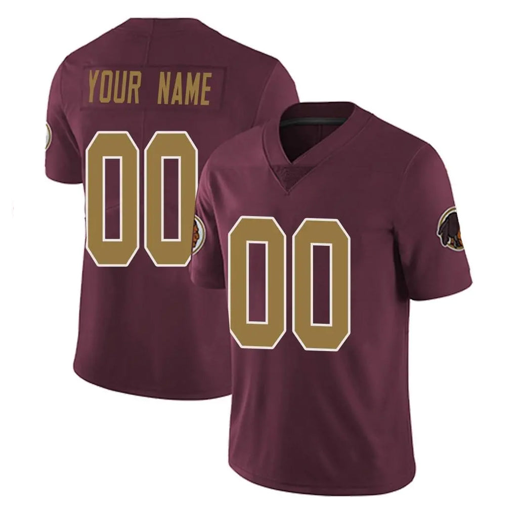 Custom W.Commanders Burgundy Alternate Vapor Untouchable Home Game Any Name & Numbers Gdoa Stitched Jerseys