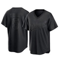 Athletics #5 Jacob Wilson Black Replica Pitch Fashion T shirt Stitched Jersey