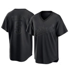 Athletics #5 Jacob Wilson Black Replica Pitch Fashion T shirt Stitched Jersey