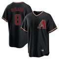 A.Diamondbacks #8 James McCann Player Black Limited Home Gdoa Stitched Jerseys