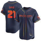H.Astros #21 Yainer Diaz Player Navy City Connect Home Limited Gdoa Stitched Jerseys
