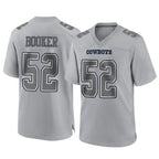 D.Cowboys #52 Tyler Booker Player Gray Atmosphere Fashion Home Game Gdoa Stitched Jerseys