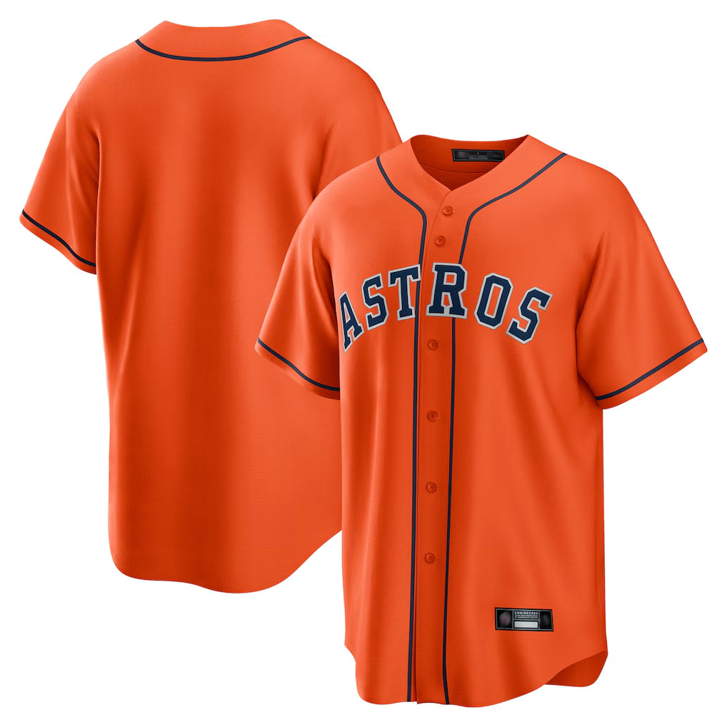 H.Astros ## Astros Blank Player Orange Home Game Gdoa Stitched Jerseys