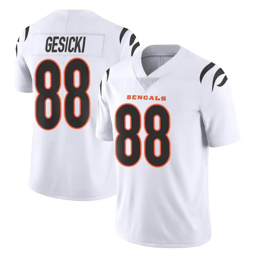 C.Bengals #88 Mike Gesicki Player White Vapor Untouchable Limited Home Game Gdoa Stitched Jerseys