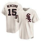 C.White Sox #15 Sean Newcomb Player Cream Cooperstown Collection Limited Home Gdoa Stitched Jerseys
