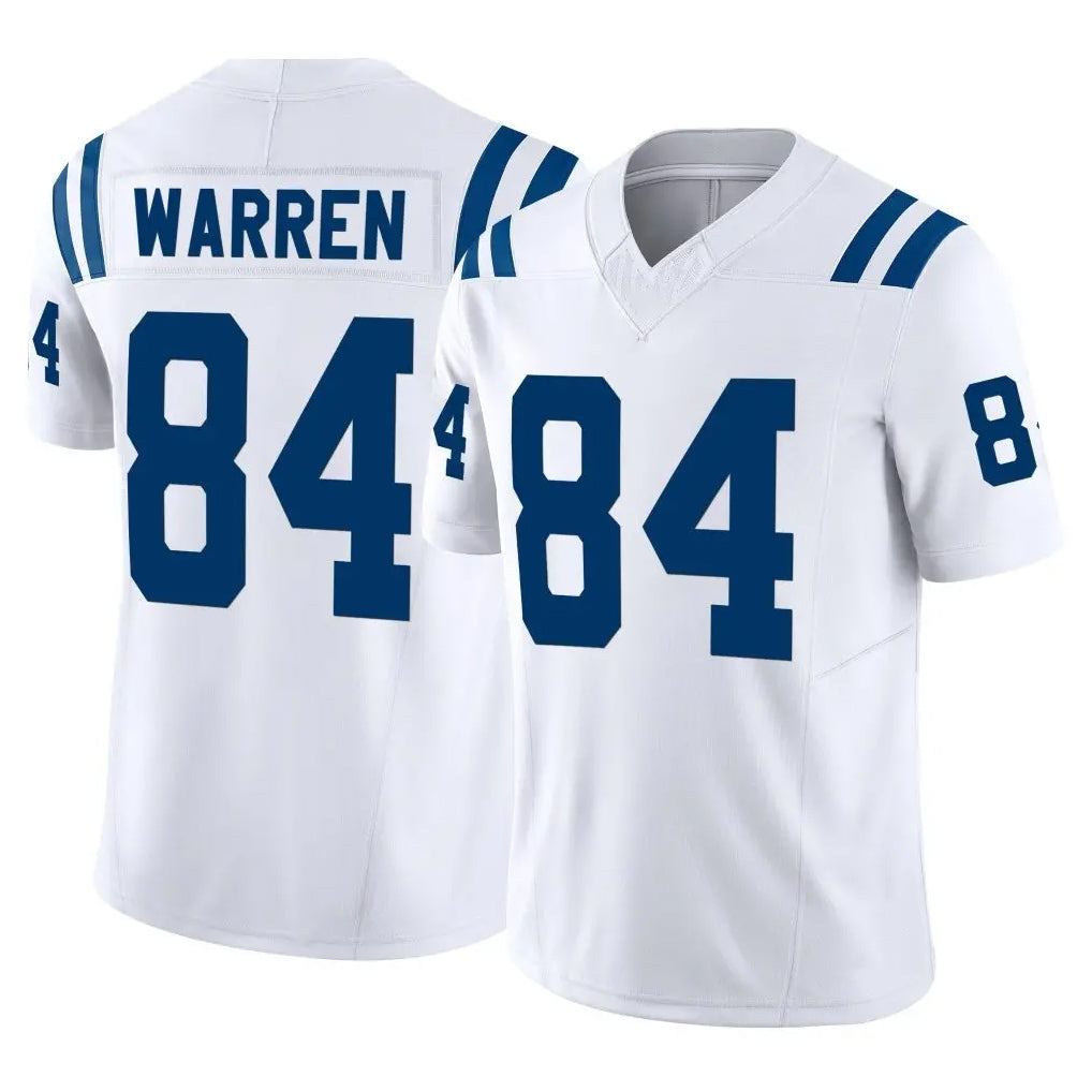IN.Colts #84 Tyler Warren Player White Limited Vapor F.U.S.E. Home Game Gdoa Stitched Jerseys