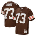 C.Browns #73 Joe Thomas Player Brown Mitchell & Ness 1963 Throwback Gdoa Stitched Jerseys
