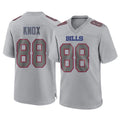 B.Bills #88 Dawson Knox Player Gray Fashion Home Game Gdoa Stitched Jerseys