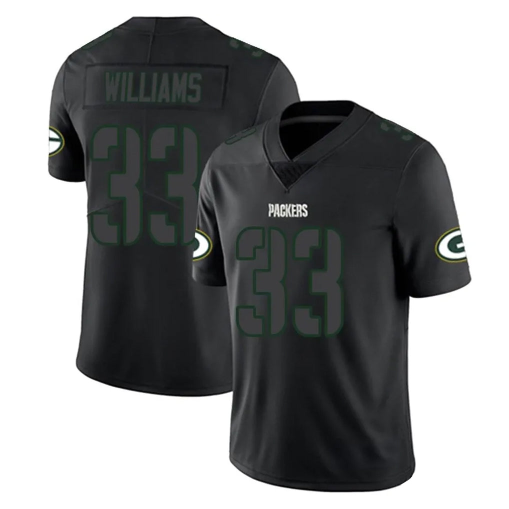 GB.Packers #33 Evan Williams Player Black Impact Limited Home Game Gdoa Stitched Jerseys
