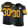 P.Steelers #30 Jaylen Warren Player Black Limited 2nd Alternate Vapor F.U.S.E. Home Game Gdoa Stitched Jerseys