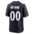 Custom B.Ravens Black Home Game Any Name & Numbers Gdoa Stitched Jerseys
