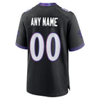 Custom B.Ravens Black Home Game Any Name & Numbers Gdoa Stitched Jerseys