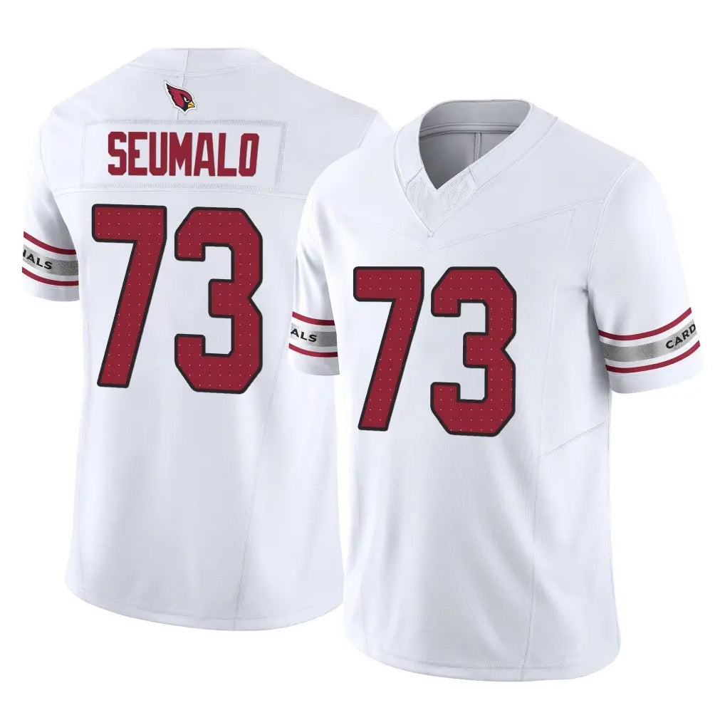 A.Cardinals #73 Isaac Seumalo Player White Vapor F.U.S.E. Limited Home Game Gdoa Stitched Jerseys